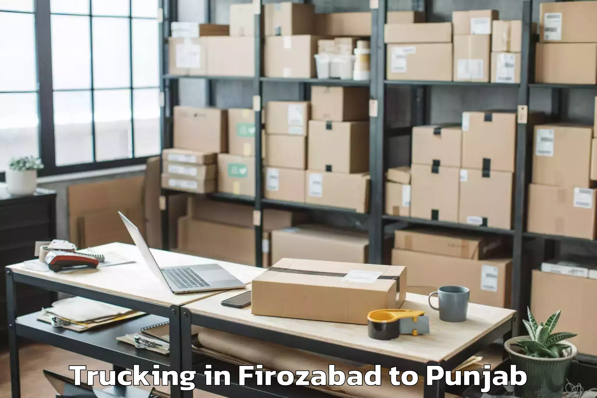 Book Firozabad to Adampur Trucking